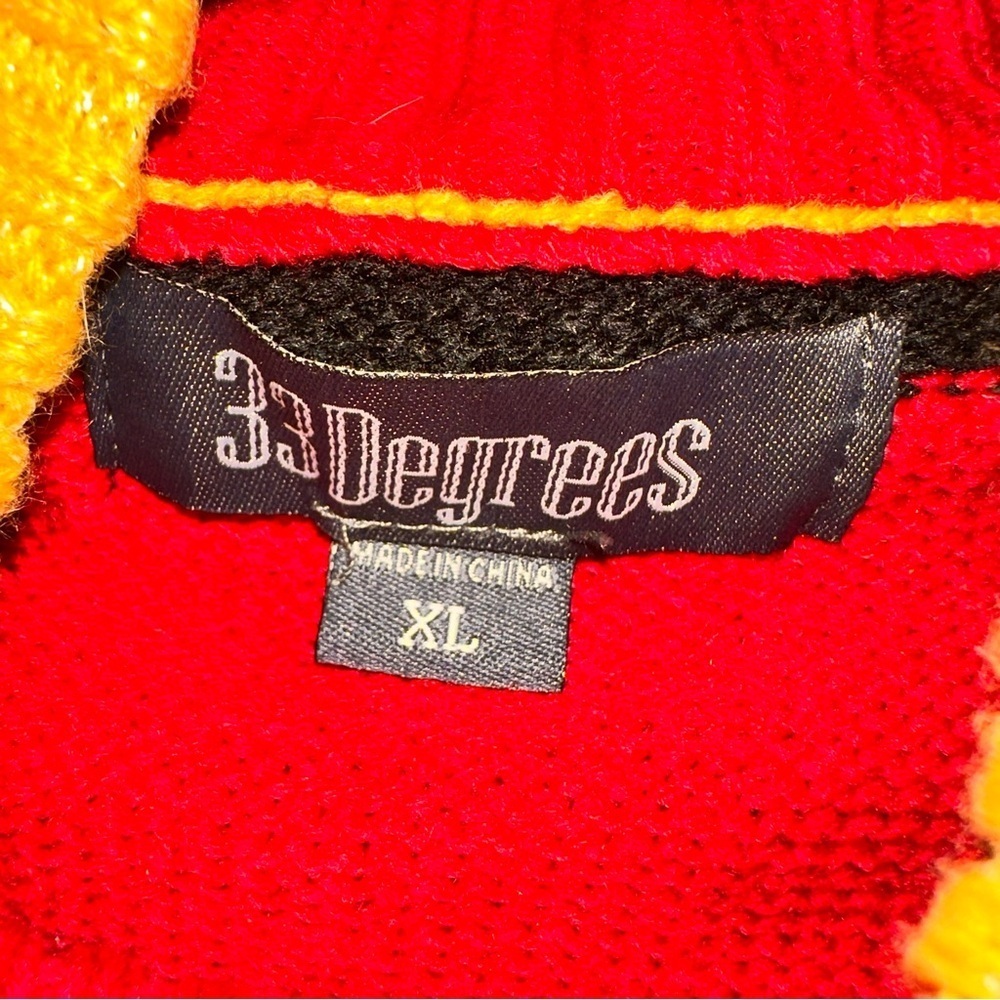 33 degrees retro Christmas sweater XL - Picture 2 of 5